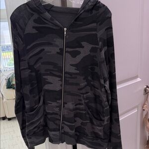 Camouflage Zip-Up Hoodie